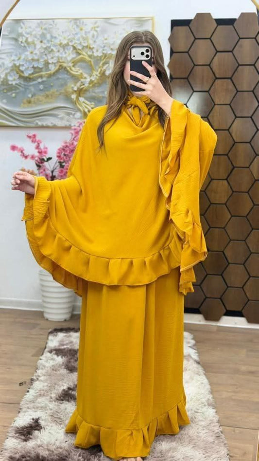 (جديد طقم الصلاة + فولار (المقاسات ستوندار