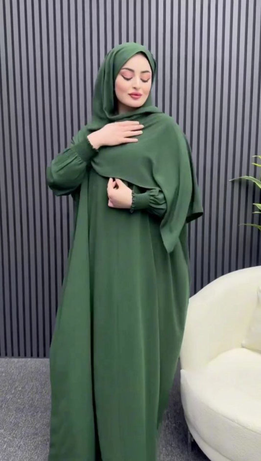 حجاب قطعتين (حجاب + خمار)